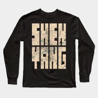 Shenyang, Germany City Map Typography - Vintage Long Sleeve T-Shirt